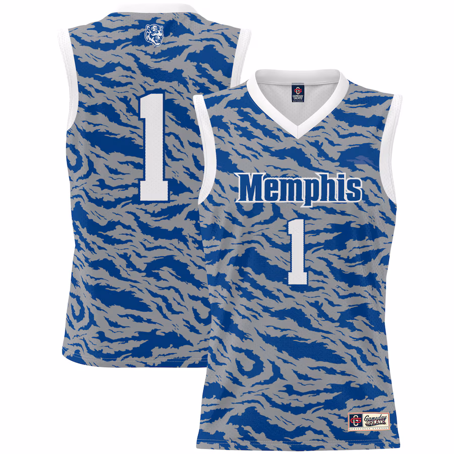 Unisex GameDay Greats #1 Royal Memphis Tigers Lightweight Basketball Jersey - Jersey