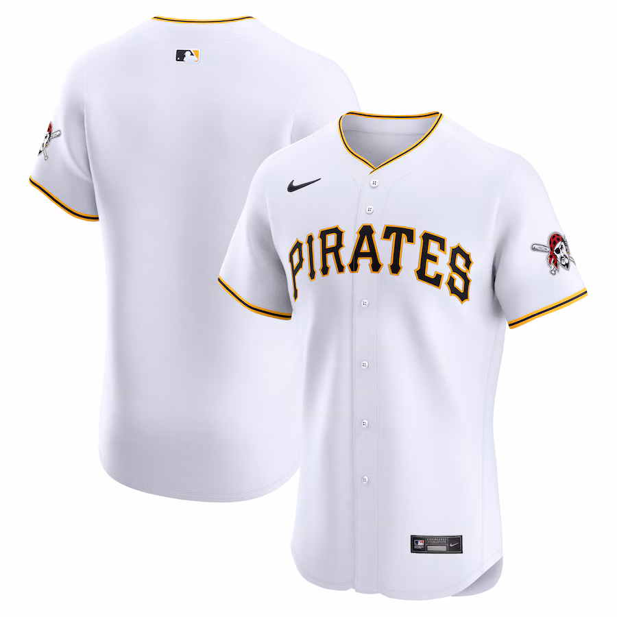 Men's Pittsburgh Pirates Nike White Home Elite Jersey - Jersey