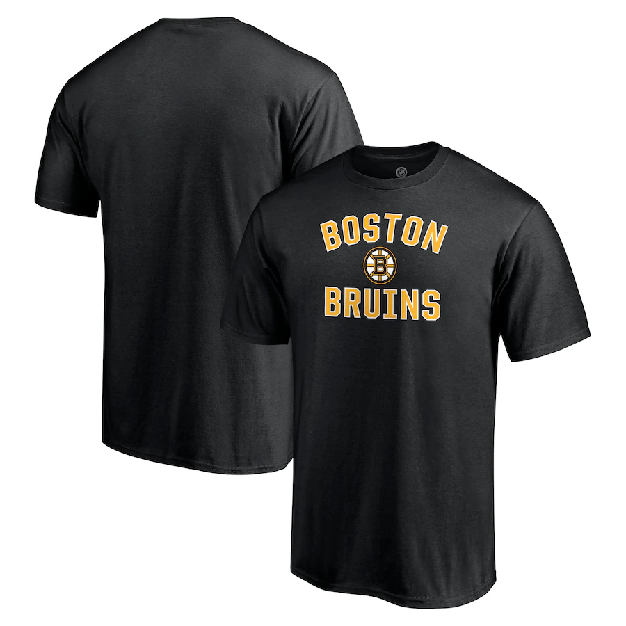 Men's Boston Bruins Black Victory Arch T-Shirt - Jersey