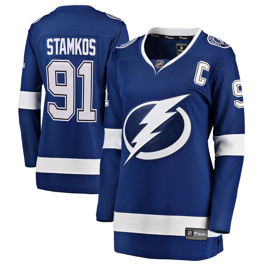 Women's Tampa Bay Lightning Steven Stamkos Fanatics Branded Blue Home Breakaway Player Jersey - Jersey