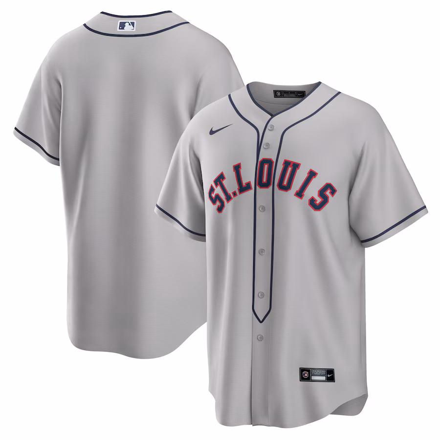 Men's St. Louis Cardinals  Nike Gray 2024 Rickwood Classic Replica Jersey - Jersey
