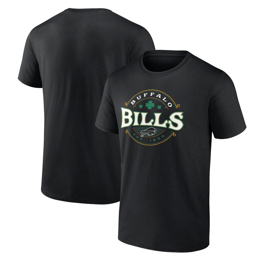 Men's Buffalo Bills  Black St. Patrick's Day Lucky T-Shirt - Jersey