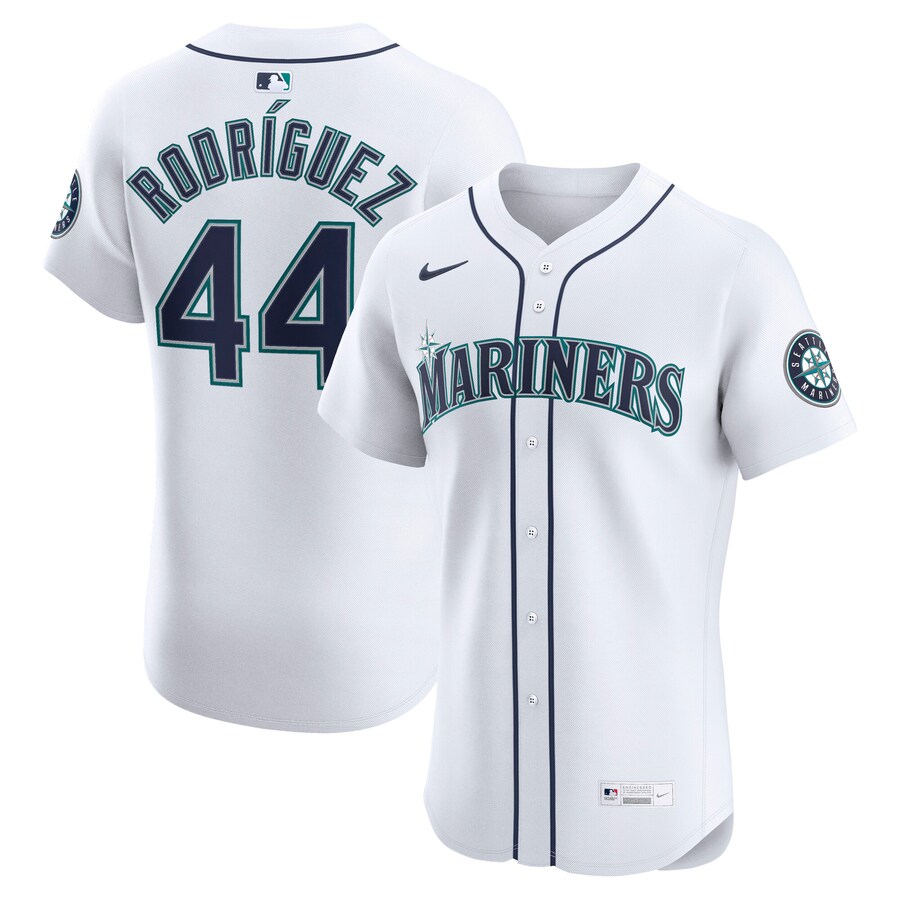 Men's Seattle Mariners Julio Rodríguez Nike White Home Elite Jersey - Jersey