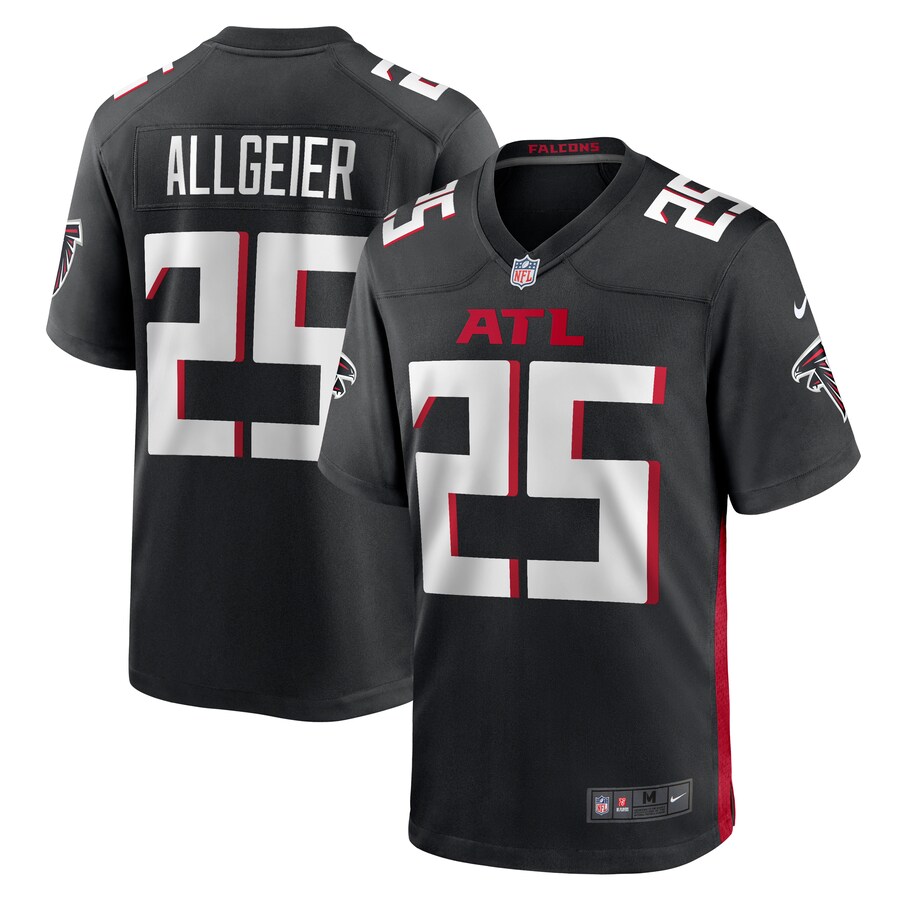 Men's Atlanta Falcons Tyler Allgeier Nike Black Player Game Jersey - Jersey