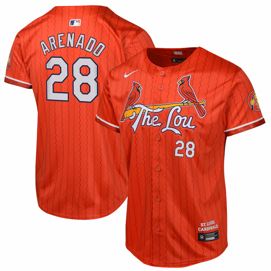 Youth St. Louis Cardinals Nolan Arenado Nike Red 2024 City Connect Limited Player Jersey - Jersey