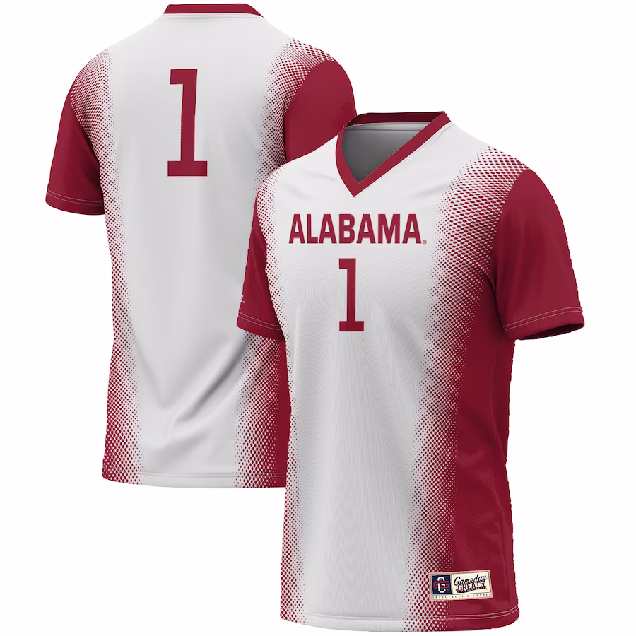 #1 Alabama Crimson Tide GameDay Greats Youth  Lightweight Women's Soccer Jersey - White - Jersey