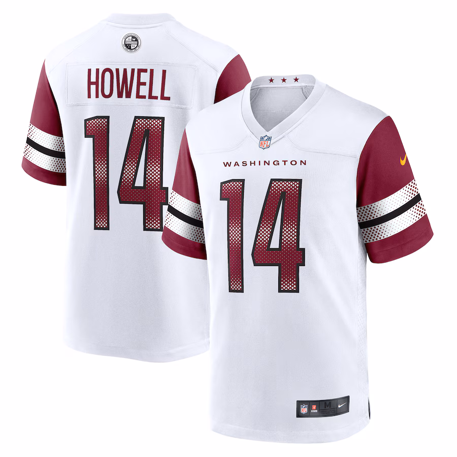 Men's Washington Commanders Sam Howell Nike  White Team Game Jersey - Jersey