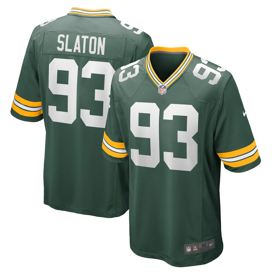 Men's Green Bay Packers T.J. Slaton Nike Green Game Jersey - Jersey