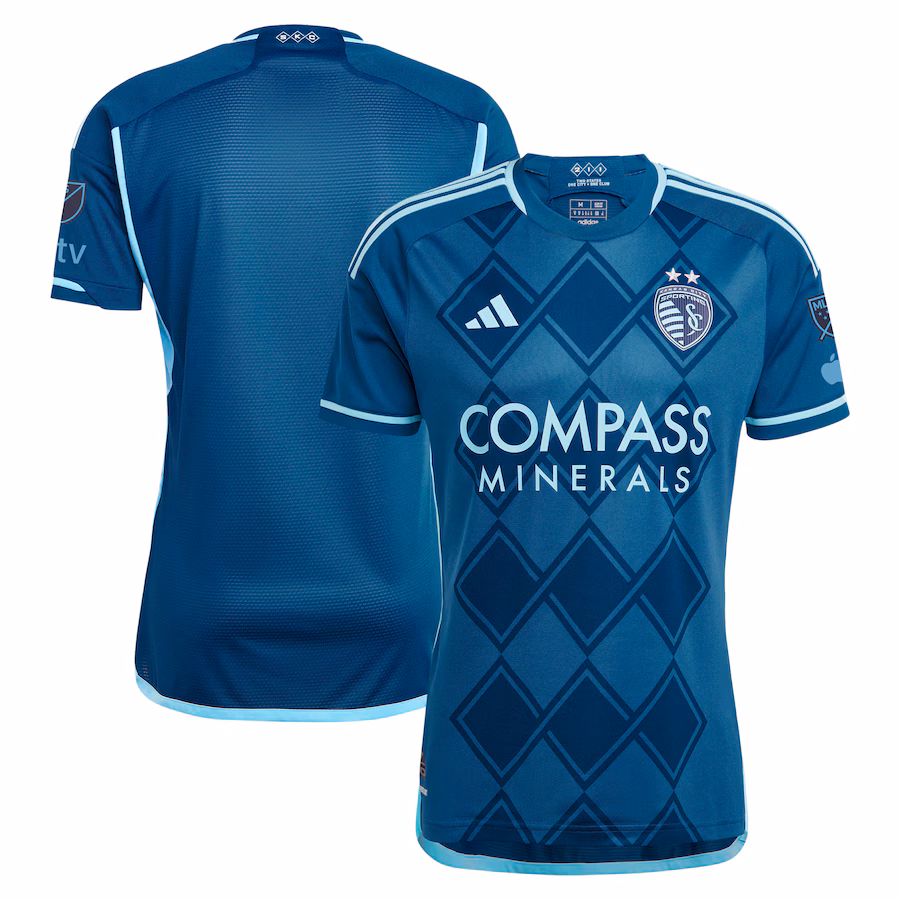 Men's Sporting Kansas City  adidas Navy 2024 Diamonds Our Forever Authentic Jersey - Jersey