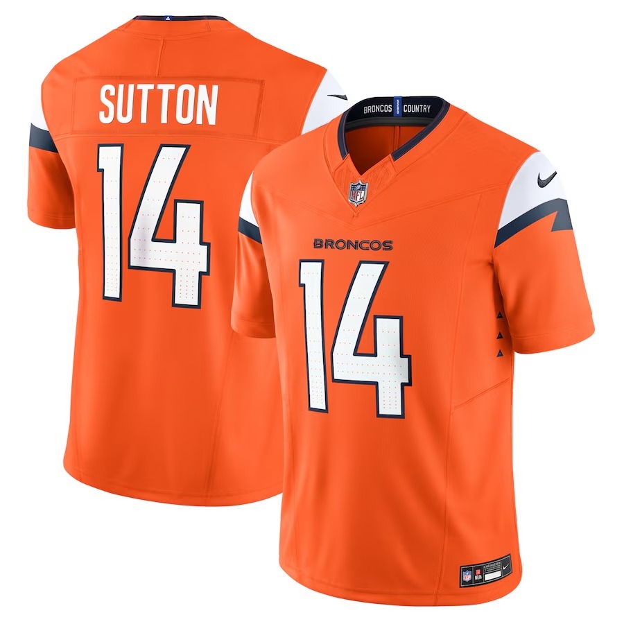 Men's Denver Broncos Courtland Sutton Nike Orange Mile High Collection Vapor F.U.S.E. Limited Jersey - Jersey