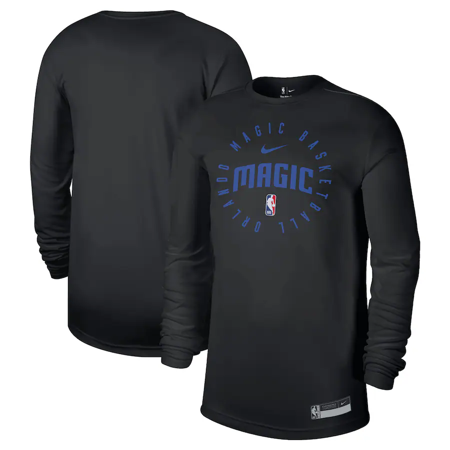 Men's Orlando Magic Nike Black 2024/25 Legend On-Court Practice Long Sleeve T-Shirt - Jersey
