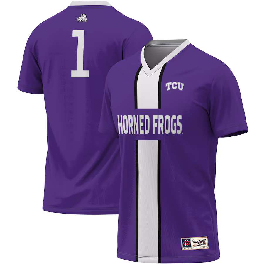 Unisex ProSphere #1 Purple TCU Horned Frogs Lightweight Soccer Jersey - Jersey