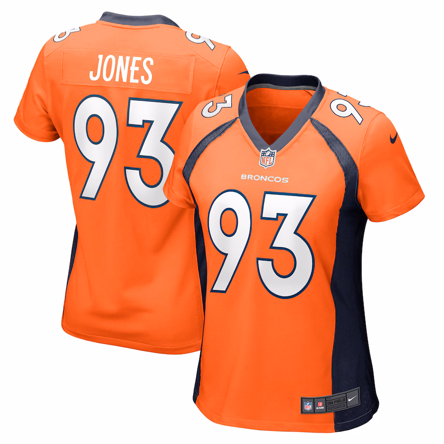 Women's Denver Broncos Troy Jones Nike Orange Game Jersey - Jersey