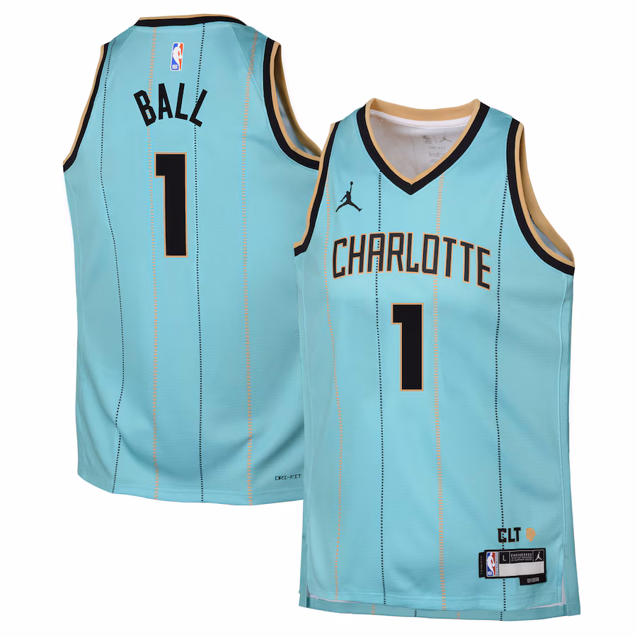 Youth Charlotte Hornets LaMelo Ball Jordan Brand Mint 2024/25 Swingman Player Jersey - City Edition - Jersey