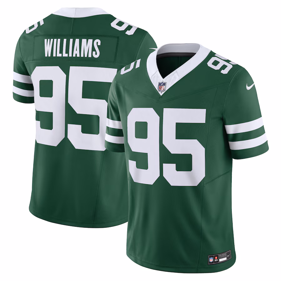 Men's New York Jets Quinnen Williams Nike Legacy Green Vapor F.U.S.E. Limited Jersey - Jersey
