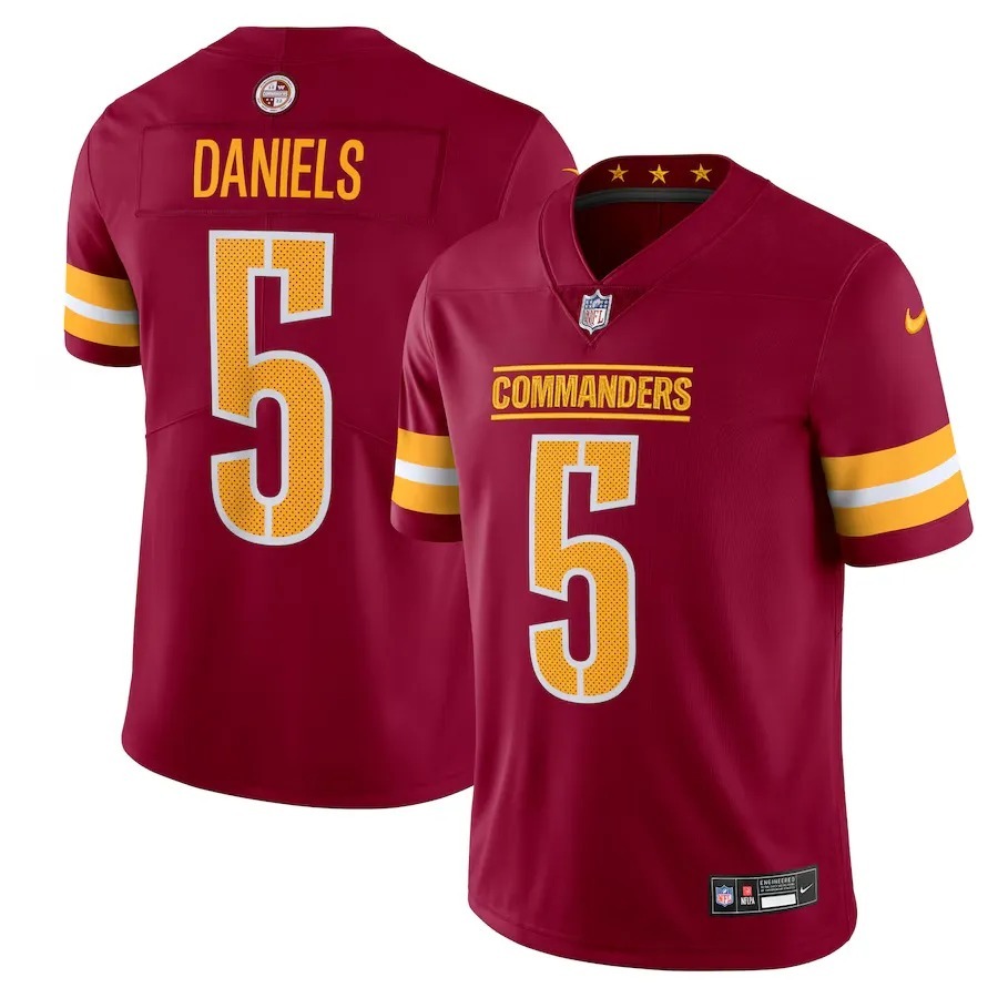 Men's Washington Commanders Jayden Daniels Nike Burgundy  Vapor Untouchable Limited Jersey - Jersey