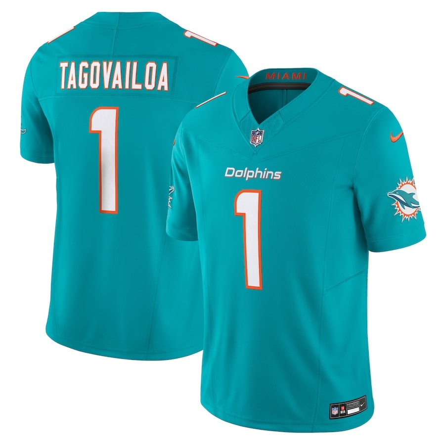 Men's Miami Dolphins Tua Tagovailoa Nike Aqua Vapor F.U.S.E. Limited Jersey - Jersey