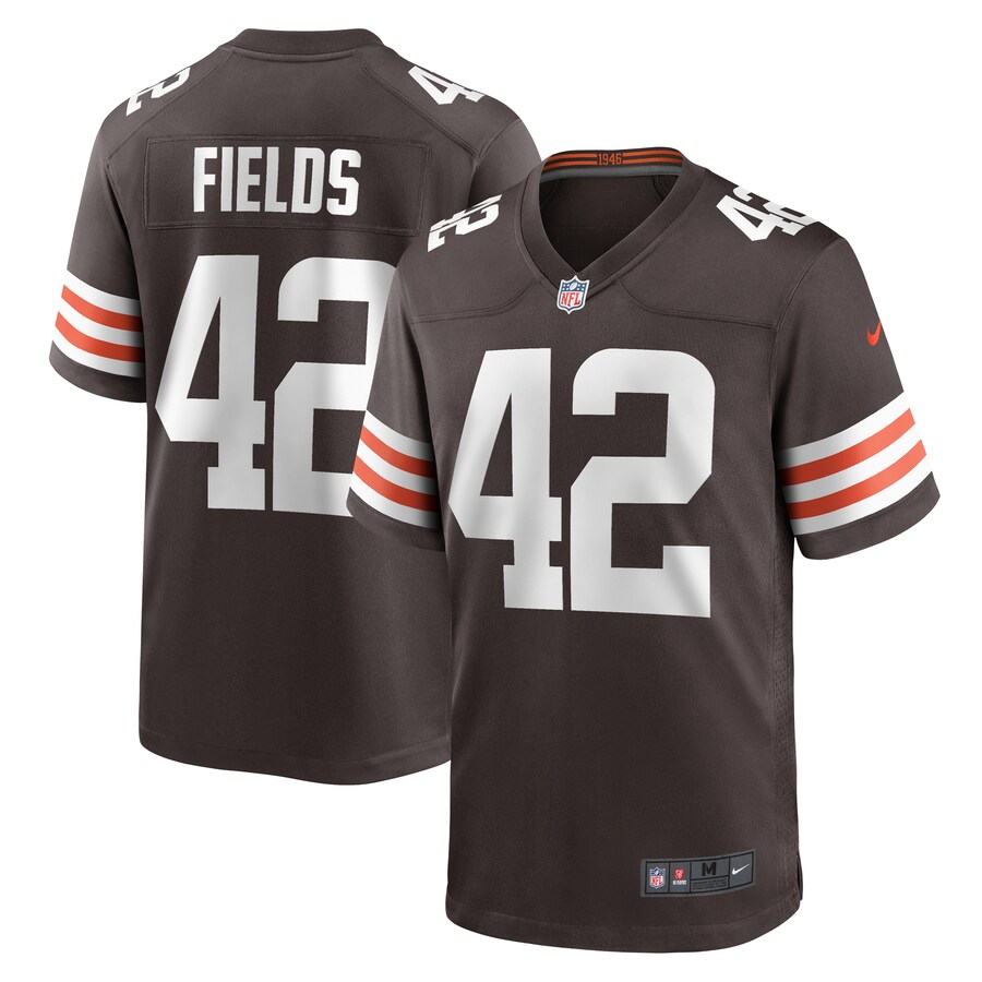 Men's Cleveland Browns Tony Fields II Nike  Brown Team Game Jersey - Jersey