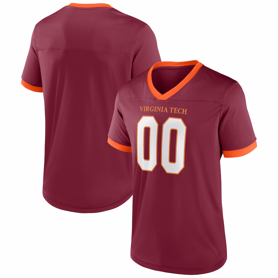 Men's Maroon Virginia Tech Hokies The Cut Football Jersey - Jersey