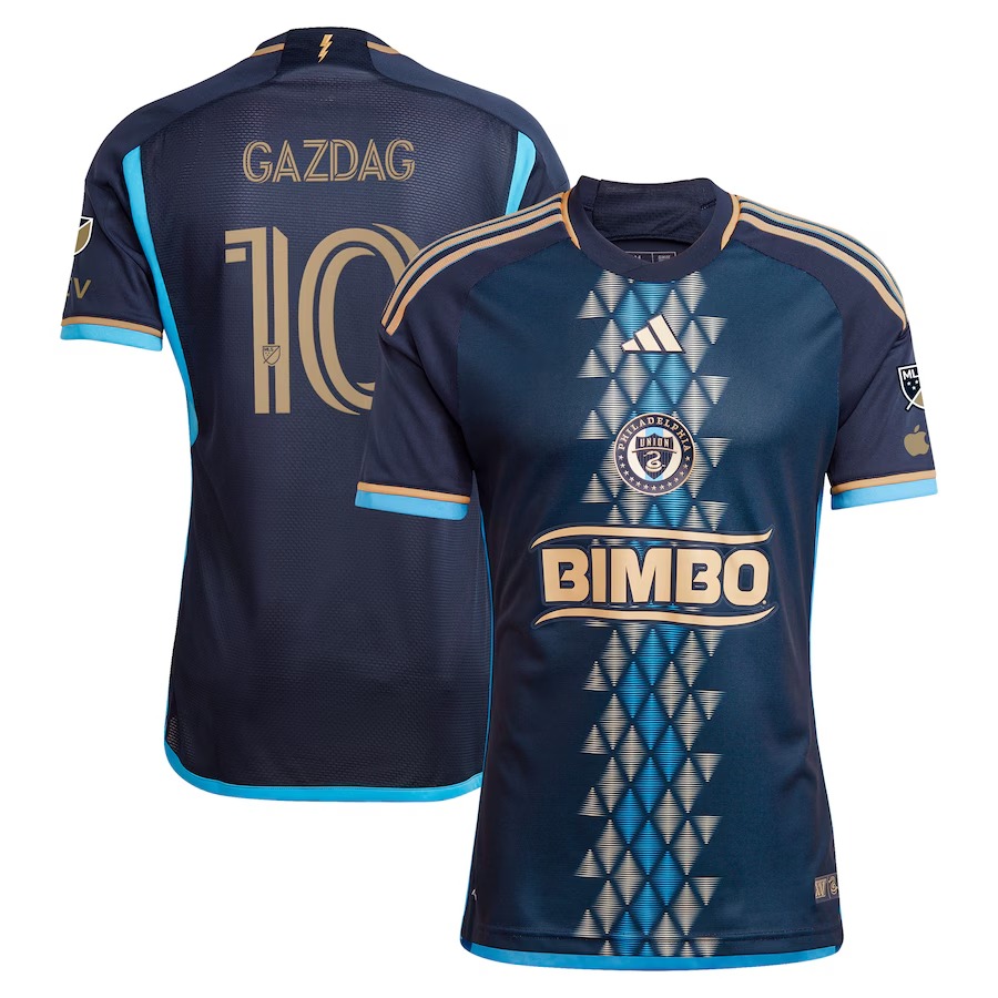 Men's Philadelphia Union Daniel Gazdag adidas Navy 2024 The XV Kit Authentic Player Jersey - Jersey