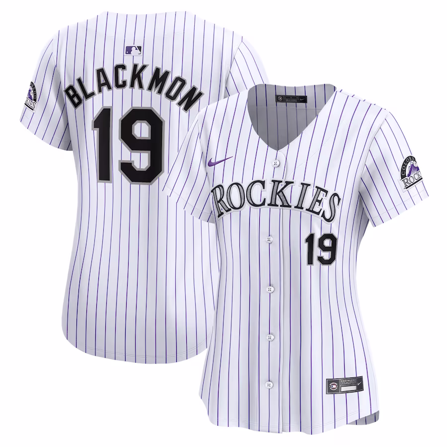 Women's Colorado Rockies Charlie Blackmon Nike White Home Limited Player Jersey - Jersey