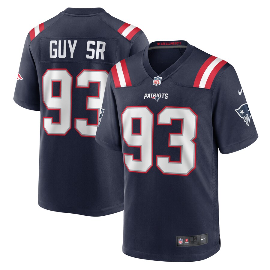Men's New England Patriots Lawrence Guy Nike  Navy Team Game Jersey - Jersey