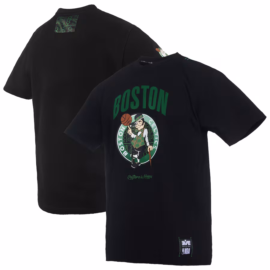Men's Boston Celtics  NBA x Two Hype Black Culture & Hoops Collection Premium T-Shirt - Jersey