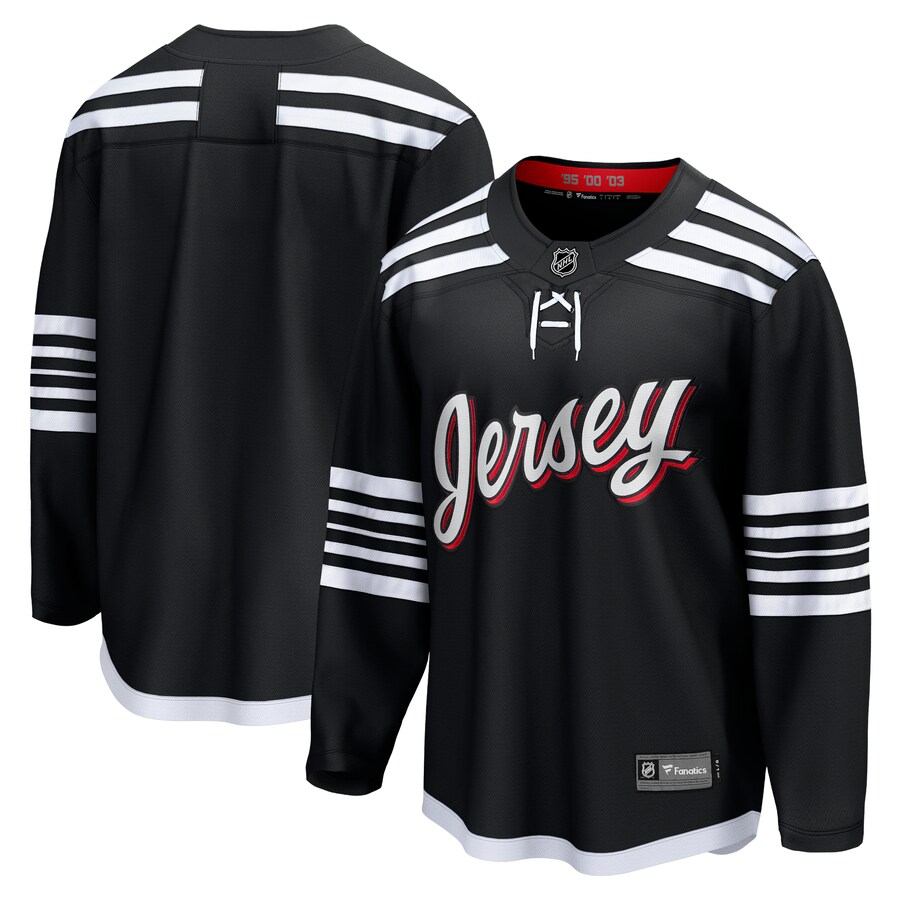 Men's New Jersey Devils Fanatics Black Alternate Premier Breakaway Team Jersey - Jersey