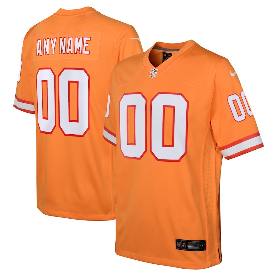 Youth Tampa Bay Buccaneers Nike Orange Custom Throwback Game Jersey - Jersey