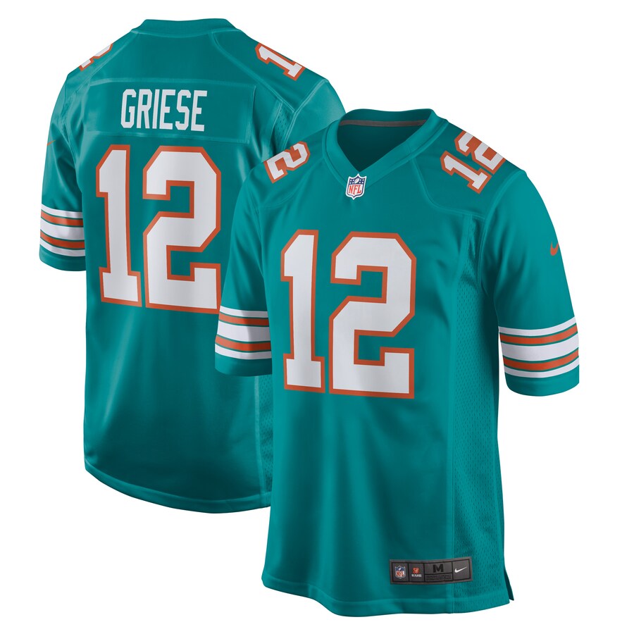 Men's Miami Dolphins Bob Griese Nike Aqua Retired Player Jersey - Jersey