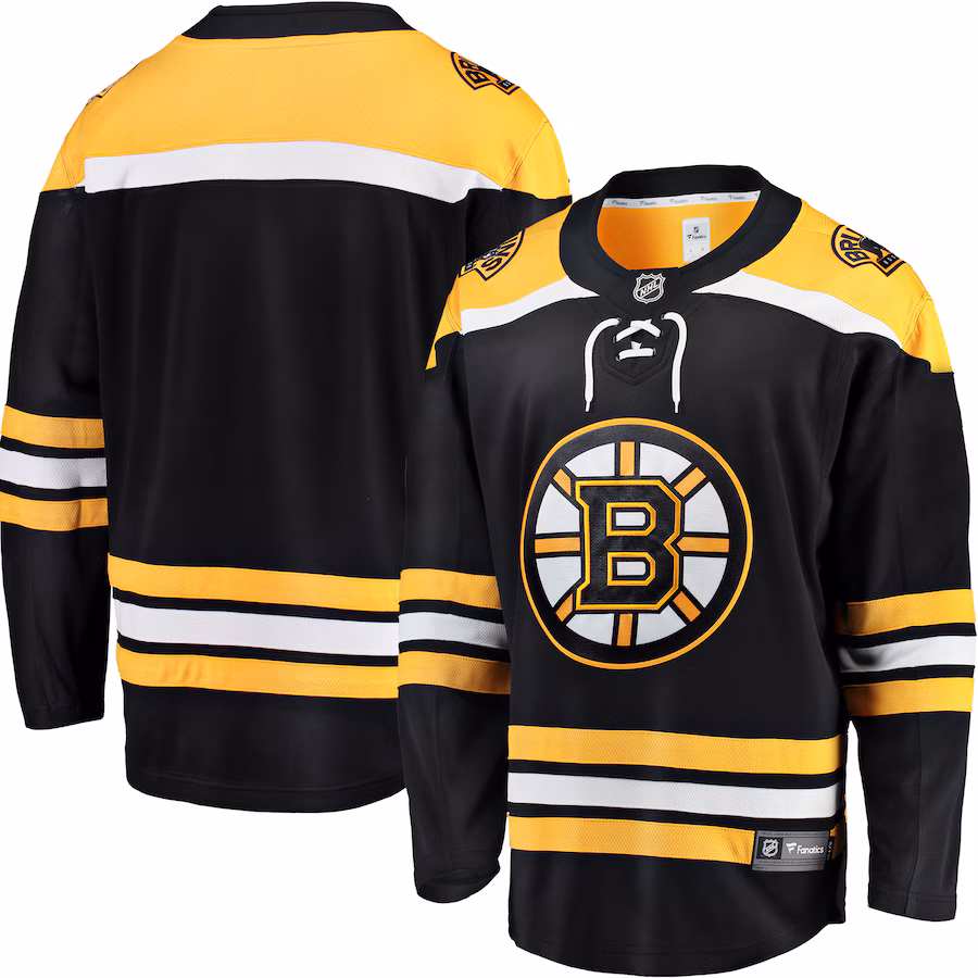 Men's Boston Bruins Fanatics Black Breakaway Home Jersey - Jersey