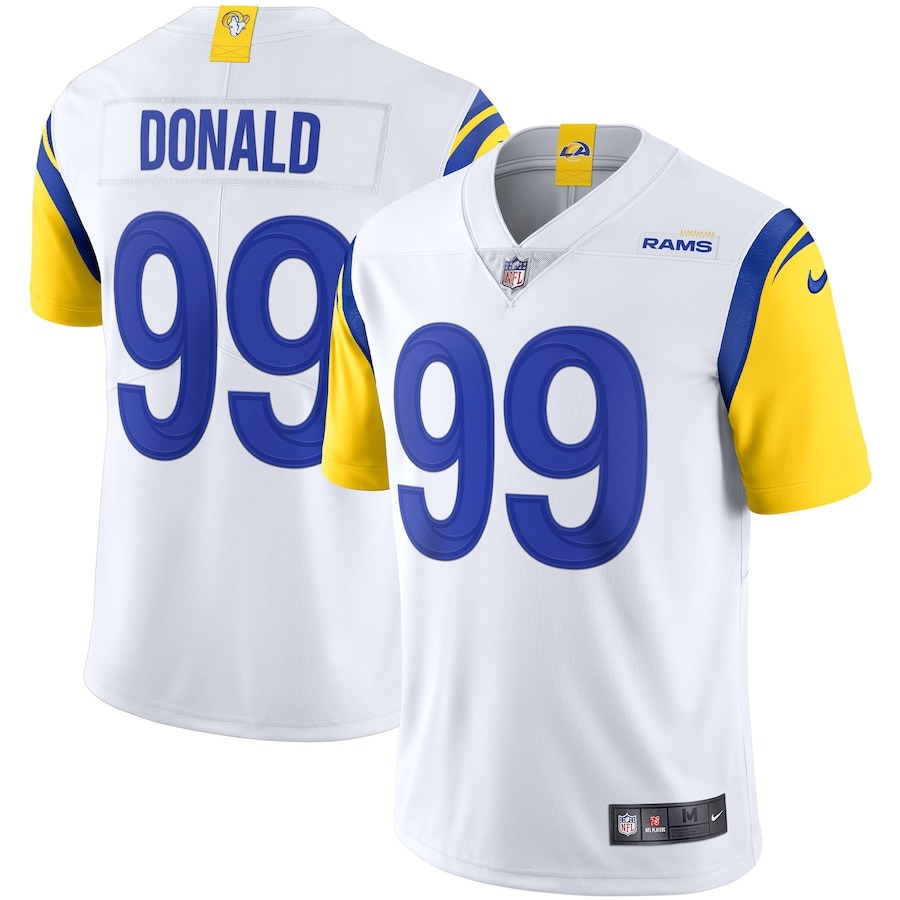 Men's Los Angeles Rams Aaron Donald Nike White Alternate Vapor Limited Jersey - Jersey