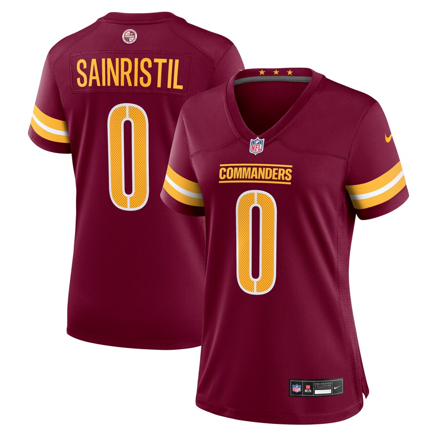 Women's Washington Commanders Mike Sainristil Nike Burgundy Team Game Jersey - Jersey