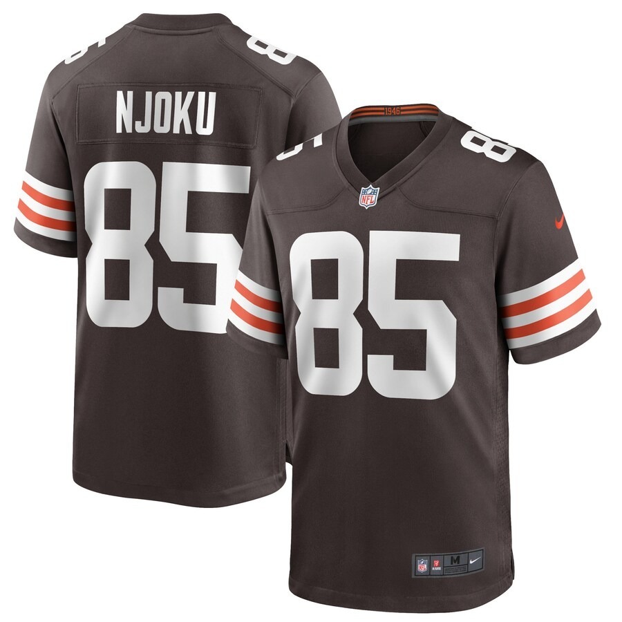 Men's Cleveland Browns David Njoku Nike Brown Game Player Jersey - Jersey