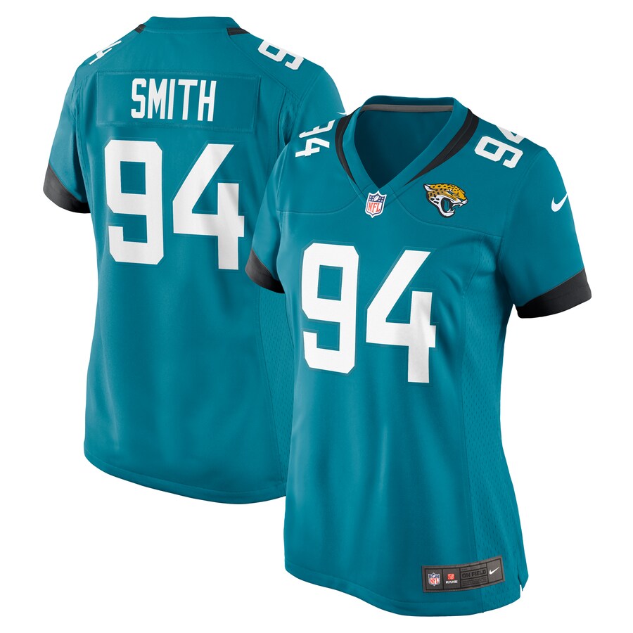 Women's Jacksonville Jaguars Maason Smith Nike Teal Game Jersey - Jersey