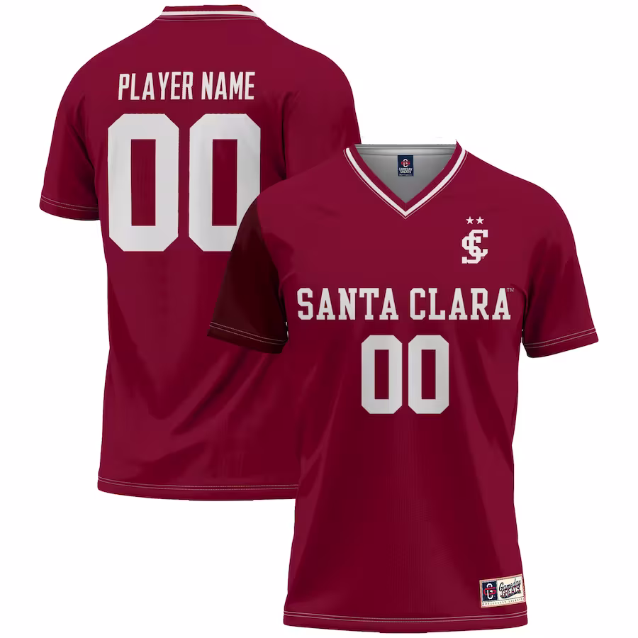 Santa Clara Broncos GameDay Greats Unisex NIL Pick-A-Player Lightweight Women's Soccer Jersey - Maroon - Jersey