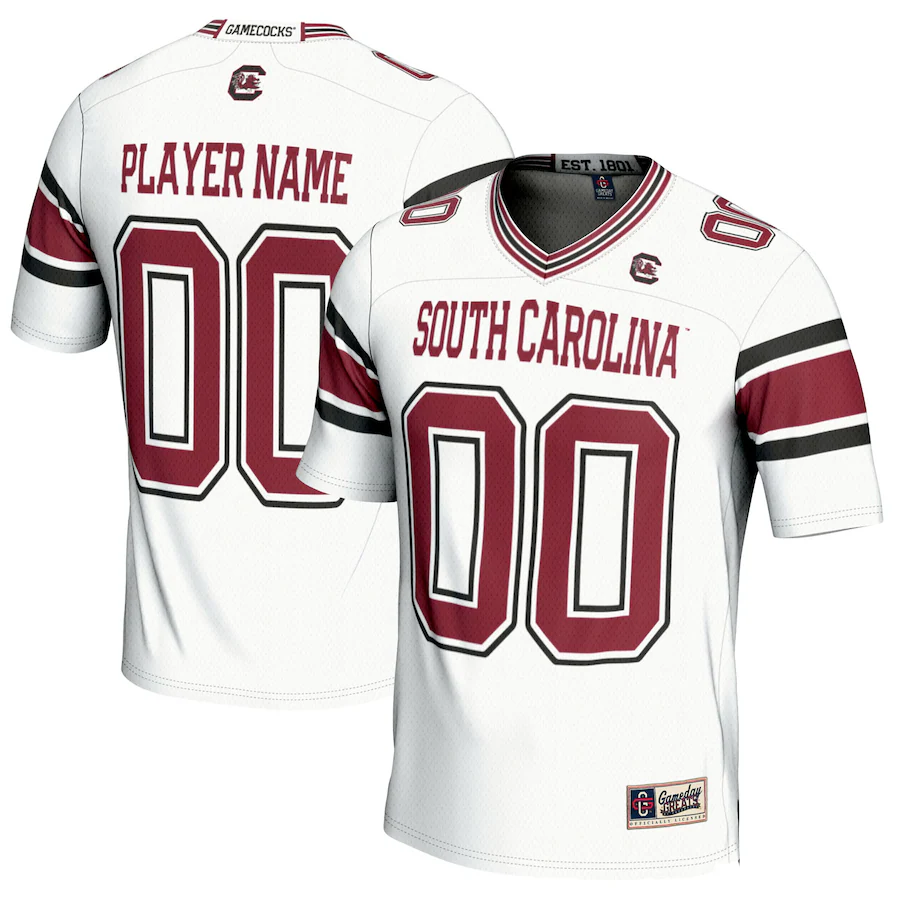South Carolina Gamecocks GameDay Greats NIL Pick-A-Player Football Jersey - White - Jersey