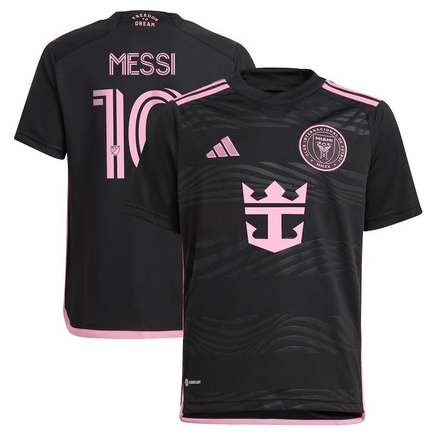 Youth Inter Miami CF Lionel Messi adidas Black 2024 La Noche Replica Player Jersey - Jersey