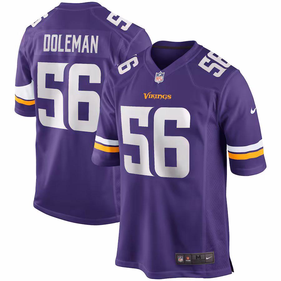Men's Minnesota Vikings Chris Doleman Nike Purple Game Retired Player Jersey - Jersey