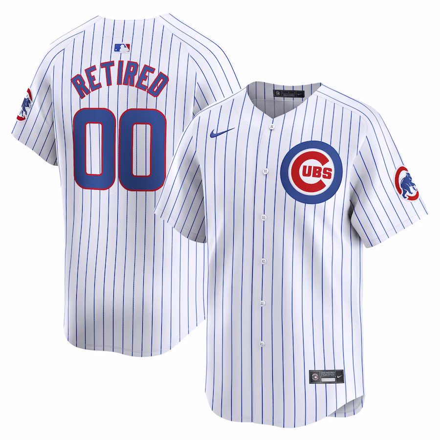 Men's Chicago Cubs Nike White Home Limited Pick-A-Player Retired Roster Jersey - Jersey