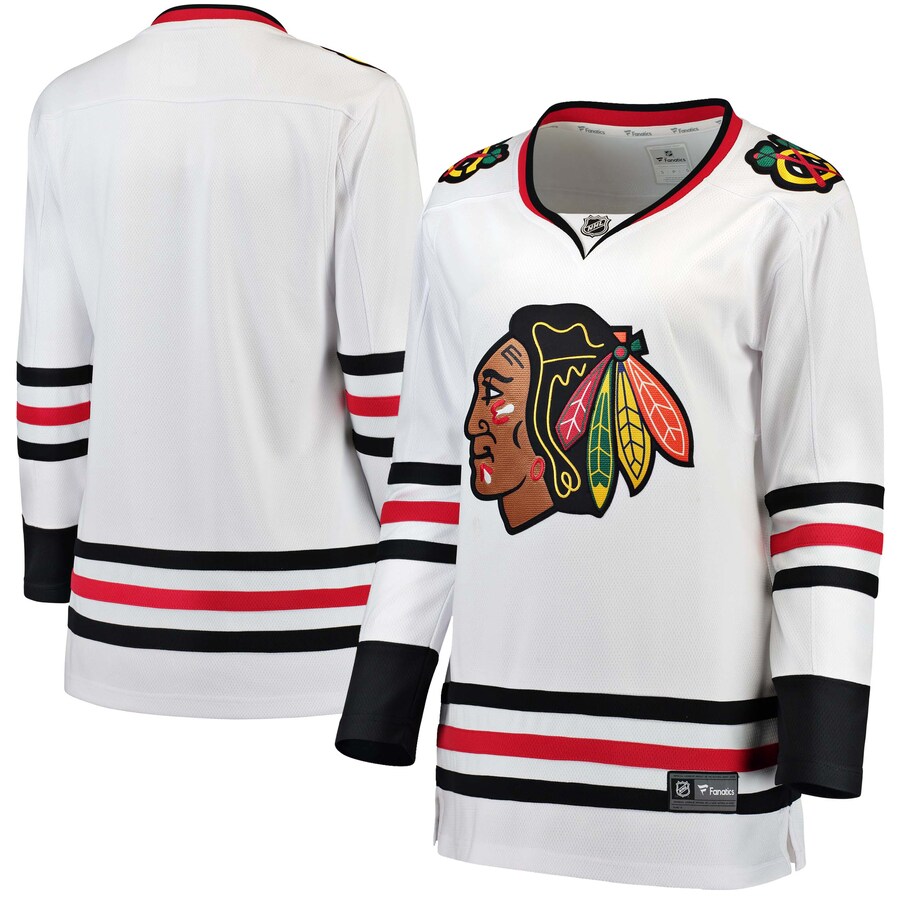 Women's Chicago Blackhawks Fanatics Branded White Away Breakaway Jersey - Jersey