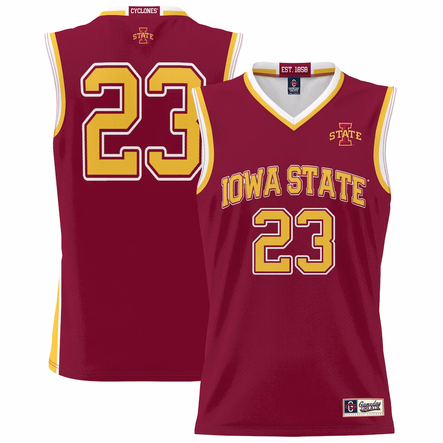 #23 Iowa State Cyclones GameDay Greats Youth Lightweight Basketball Jersey - Cardinal - Jersey