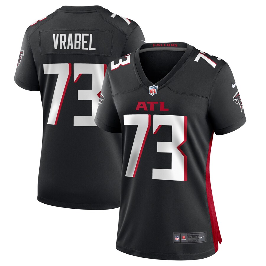 Women's Atlanta Falcons Tyler Vrabel Nike Black Player Game Jersey - Jersey