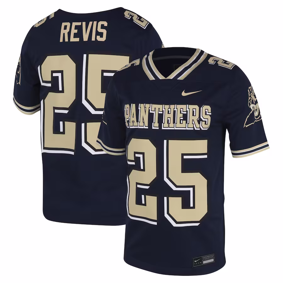 Darrelle Revis Pitt Panthers Nike Replica Untouchable Jersey - Navy - Jersey