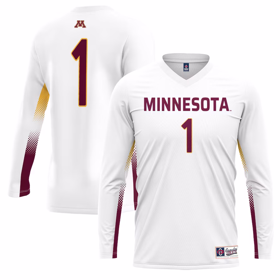 #1 Minnesota Golden Gophers GameDay Greats Youth Lightweight Women's Volleyball Jersey - White - Jersey