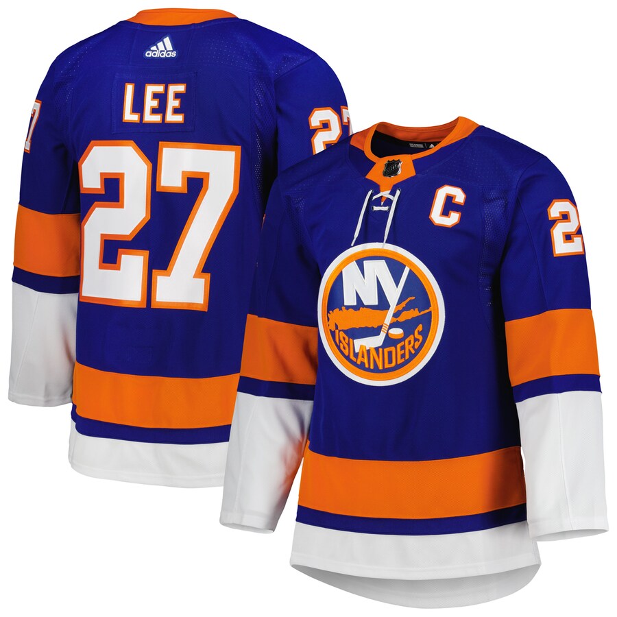 Men's New York Islanders Anders Lee adidas Royal Home Primegreen Authentic Pro Player Jersey - Jersey