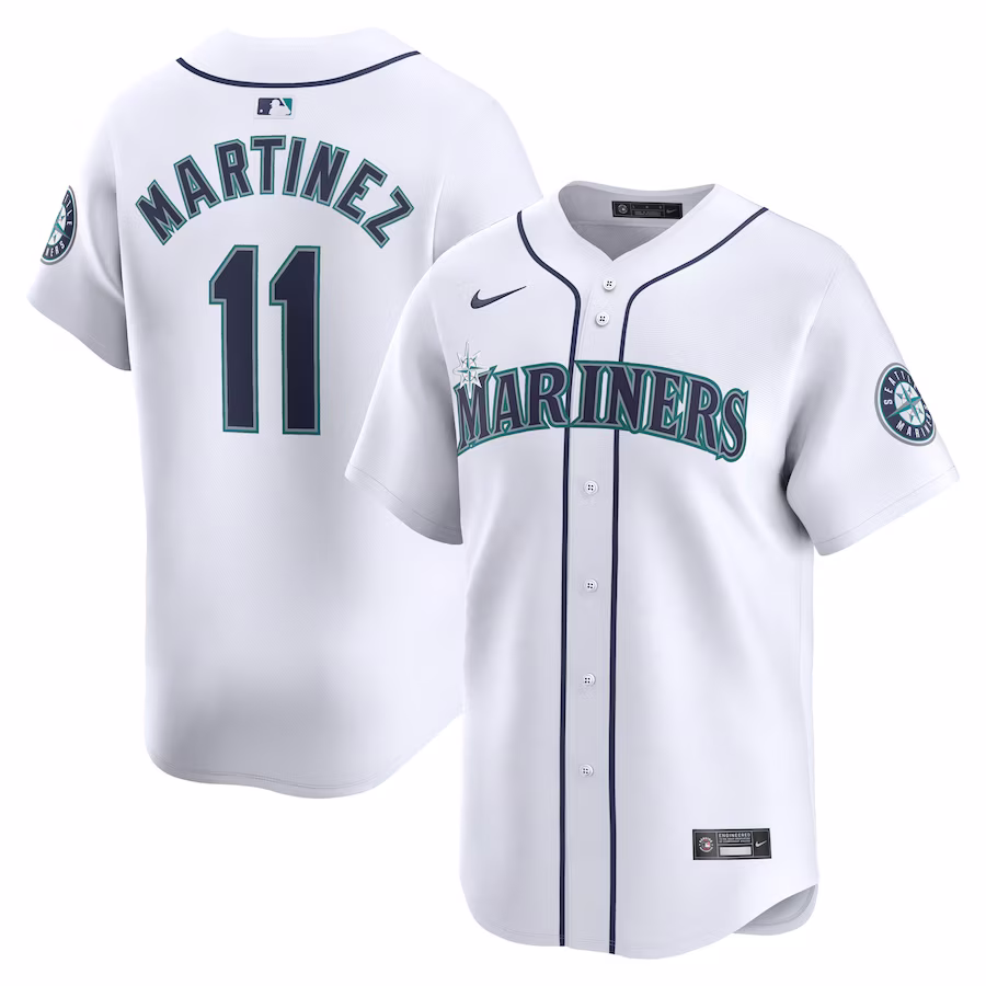Men's Seattle Mariners Edgar Martinez Nike White Home Limited Player Jersey - Jersey