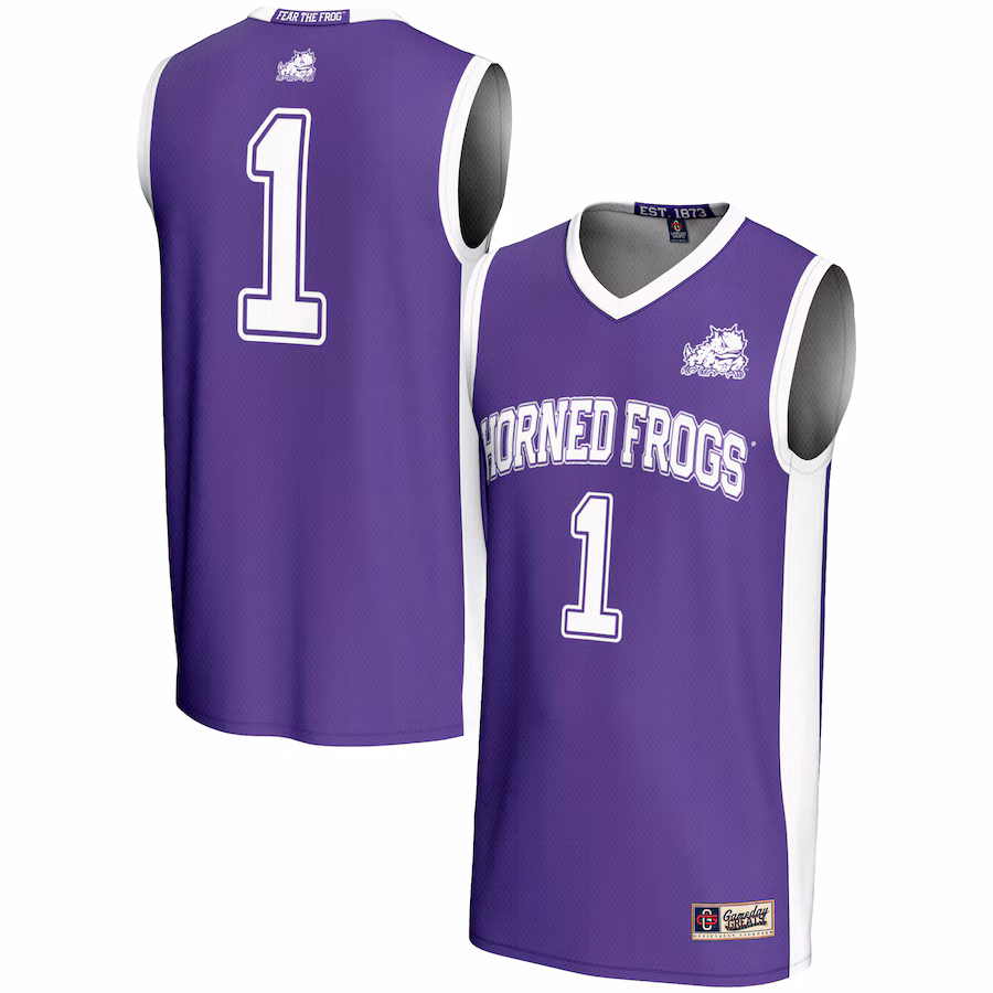 #1 TCU Horned Frogs GameDay Greats Youth Lightweight Basketball Jersey - Purple - Jersey