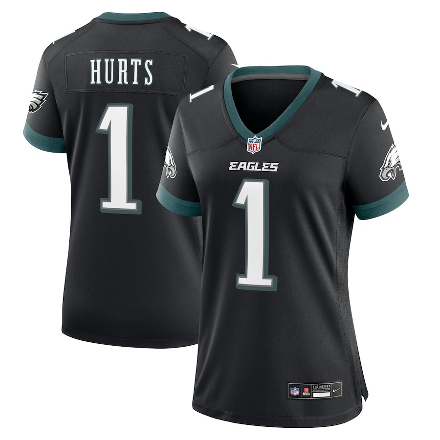 Women's Philadelphia Eagles Jalen Hurts Nike Black Alternate Game Jersey - Jersey
