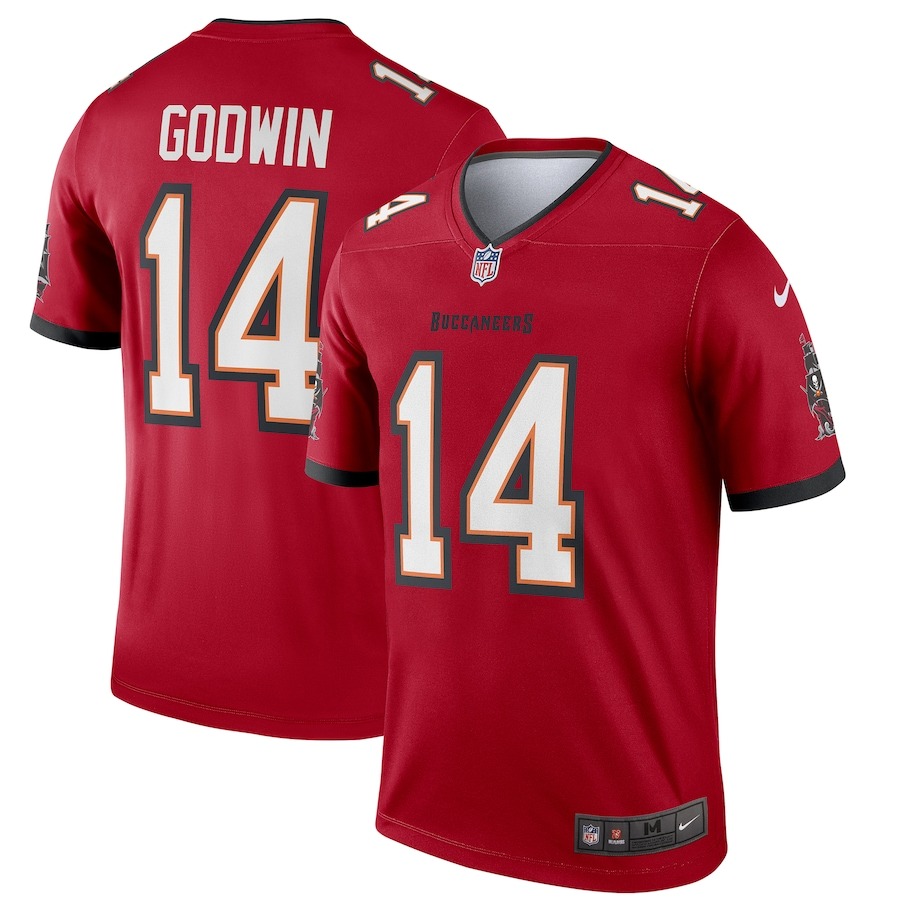 Men's Tampa Bay Buccaneers Chris Godwin Nike Red Team Legend Player Performance Top - Jersey